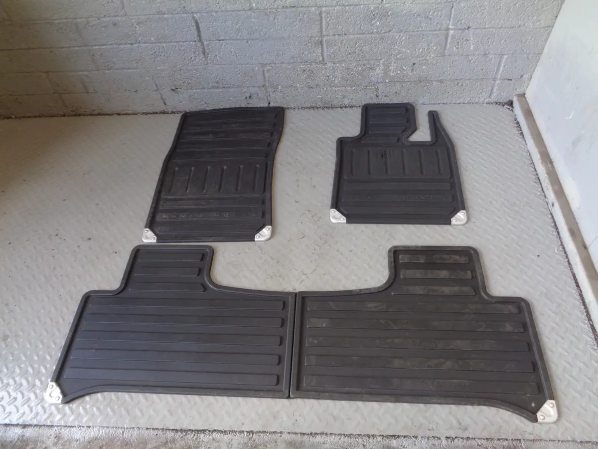 Range Rover L322 Rubber Floor Mats Set Of 4 Heavy Duty 2002 To 2013 R24065 1