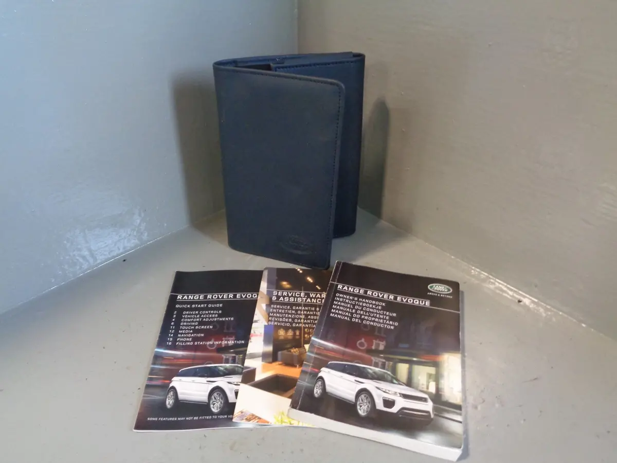 Range Rover Evoque Handbook User Manual In Wallet L538 2016 To 2018 L22055 1