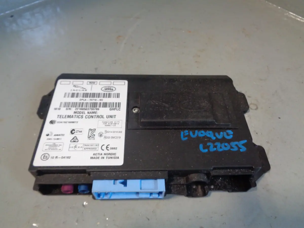 Range Rover Evoque Telematics Control Module Dpla-70718-Nv 2011 To 2018 1