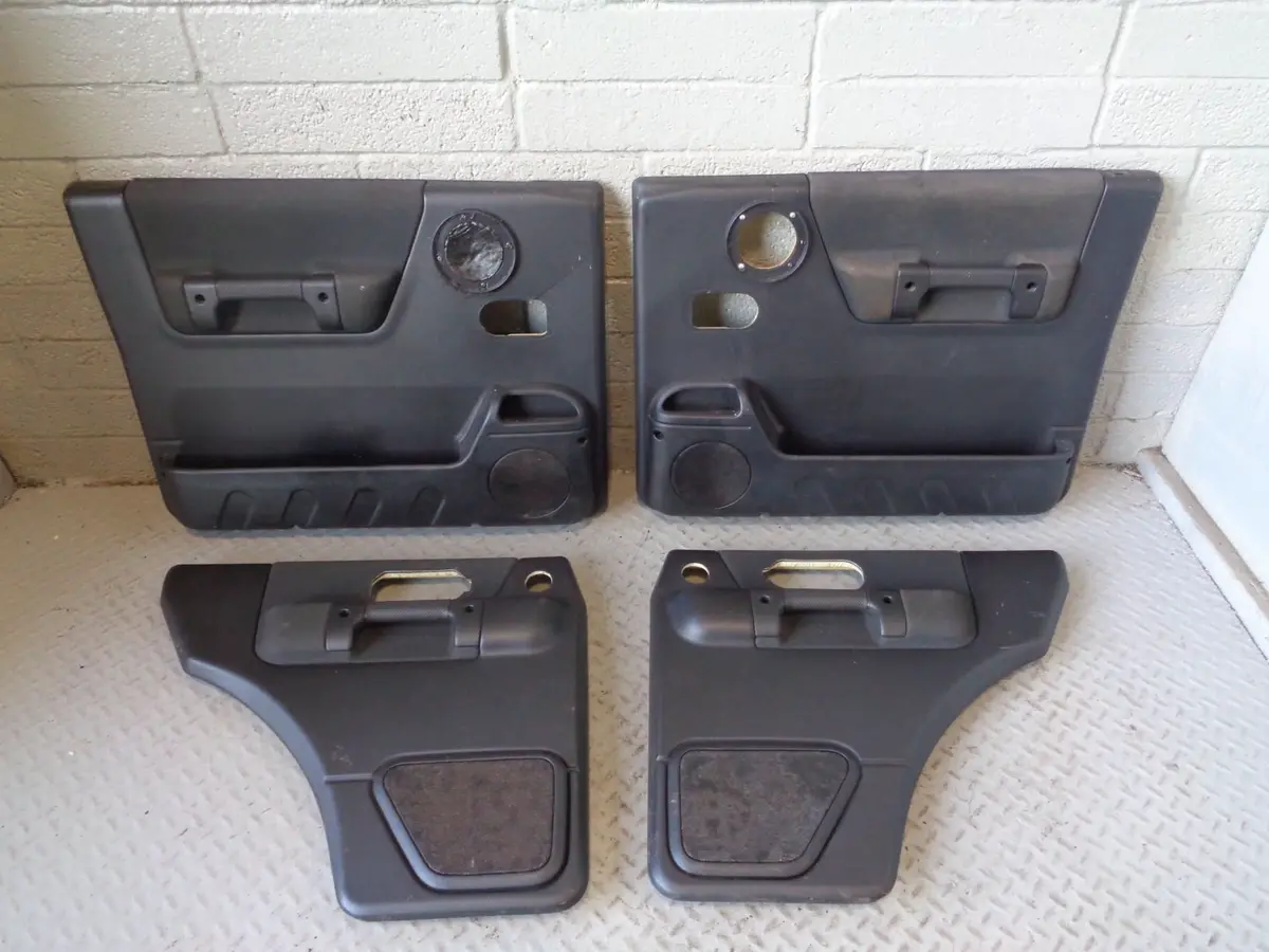 Discovery 2 Door Cards Set Of X 4 Black Land Rover 1998 To 2004 R03015 1