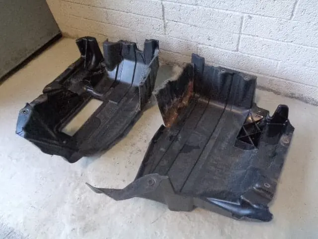 Range Rover L322 Guard Fuel Tank Under Tray Set 2 Piece Wfz000035 2006 To 2013 2