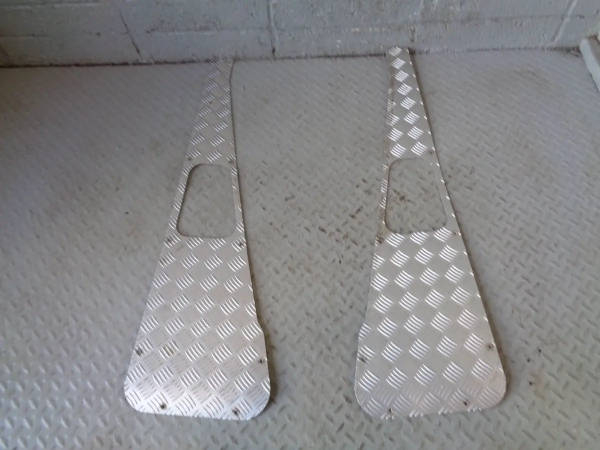 Defender 90 110 130 Wing Top Checker Plate Pair 3Mm Land Rover 1986 To 2016 1