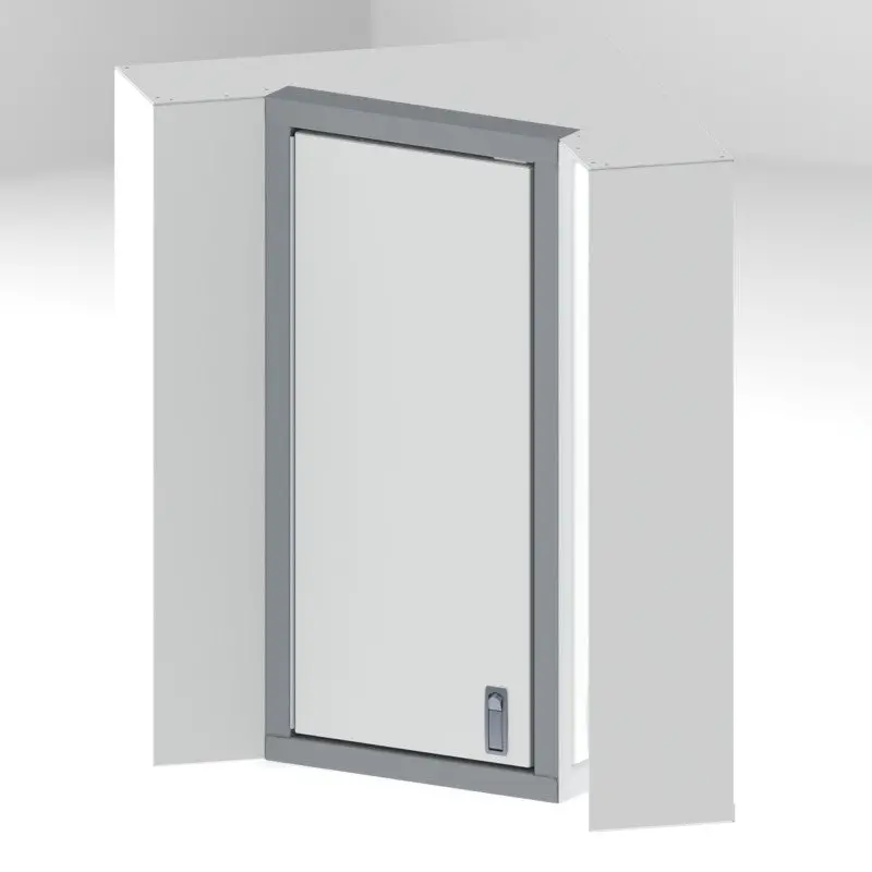 Wall Cabinet, Corner, 36"H X 8"D X 18"W 1