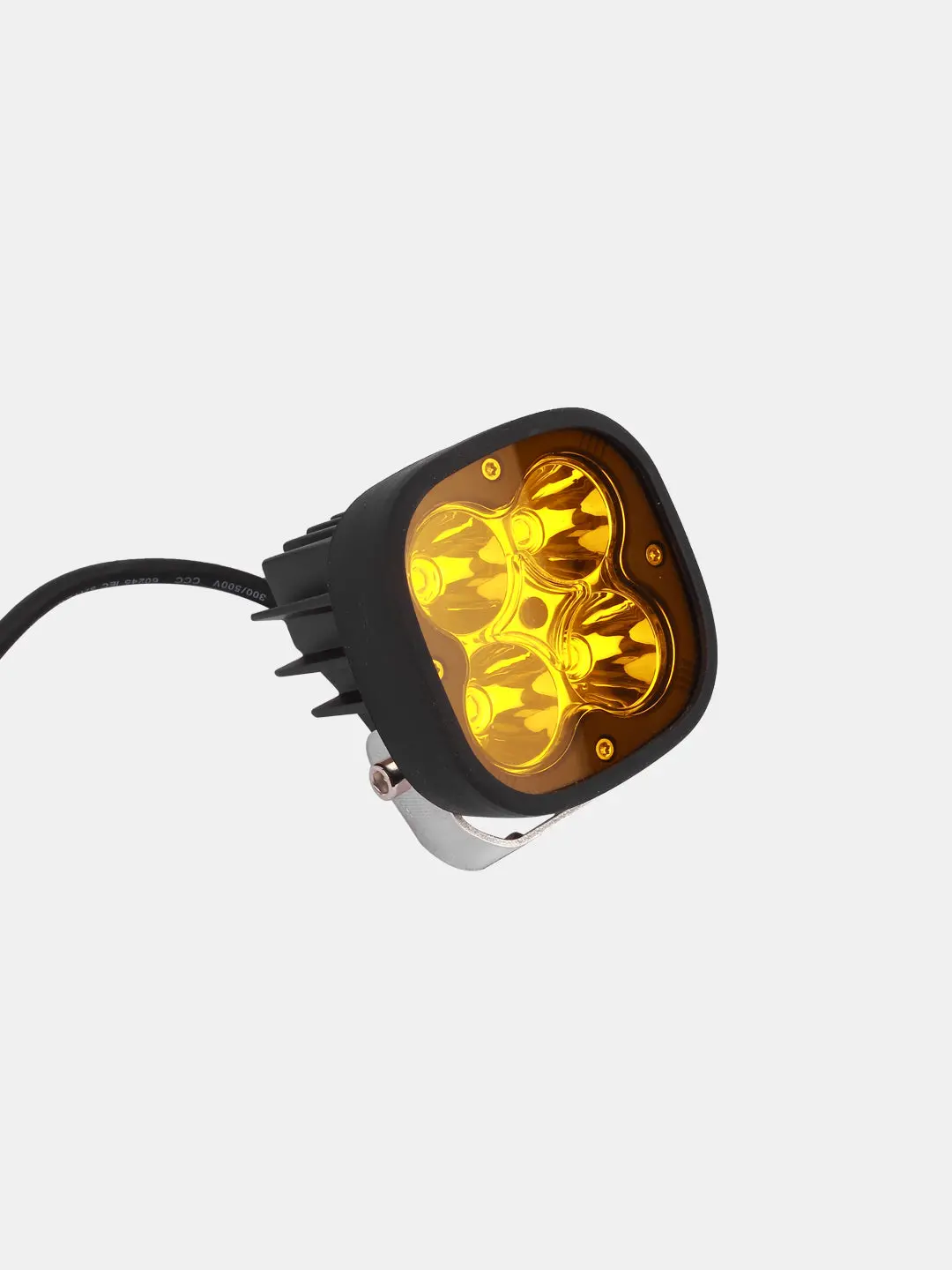 Hjg 4 Led Square Fog Light Yellow Cap Premium 1