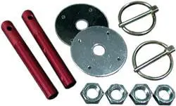 Aluminum Hood Pin Kit 3/8" 1