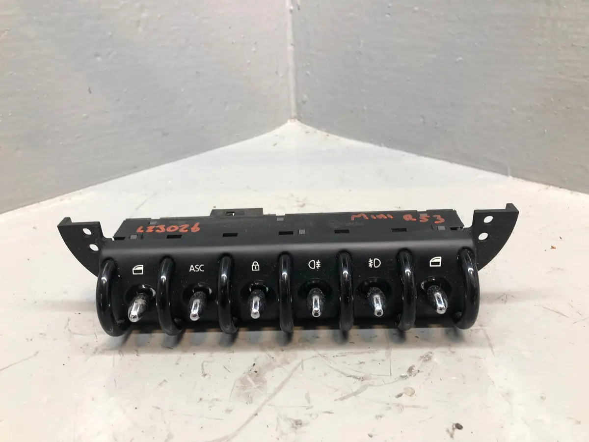 Mini R53 Switch Panel Windows Fog Lights Traction Locking 6958033 2001 To 2006 1