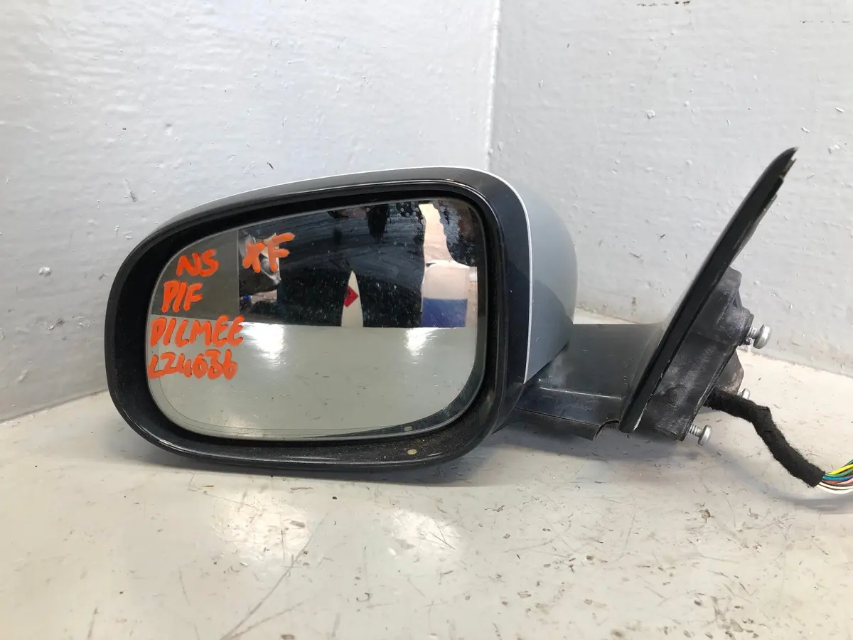 Jaguar Xf Door Mirror Near Side Left Power Fold Liquid Silver X250 2007 To 2015 1