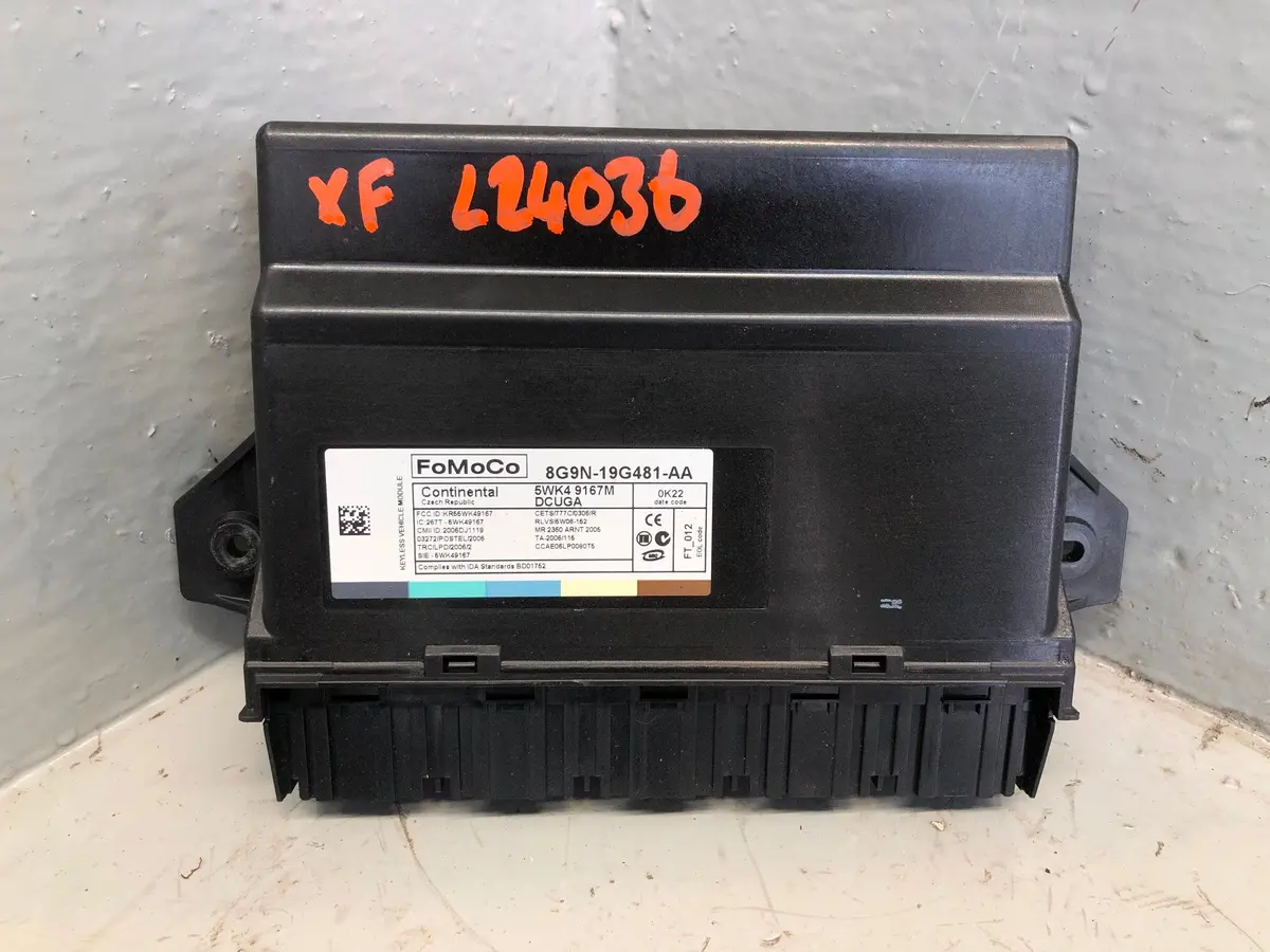 Jaguar Xf Keyless Entry Module Ecu 8G9n 19G481 Aa 2008 To 2011 1