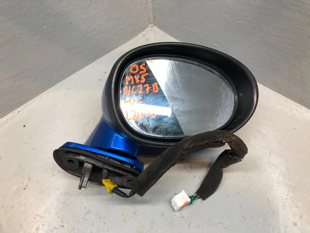 Mazda Mx5 Wing Mirror Assembly Off Side Winning Blue Metallic Mk3 2006 To 2014 1