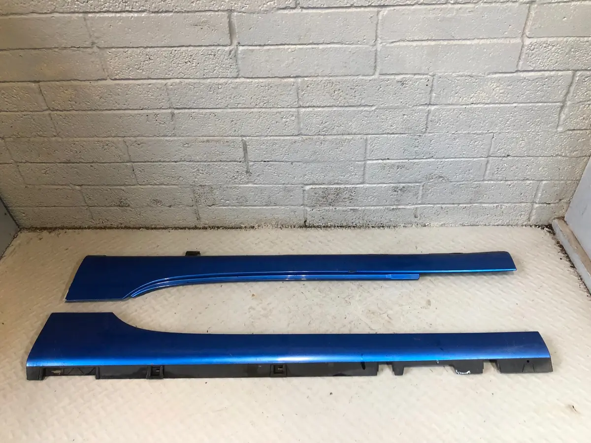 Mazda Mx-5 Sill Trims Pair External Mk3 Nc Winning Blue Metallic 2006 To 2014 1