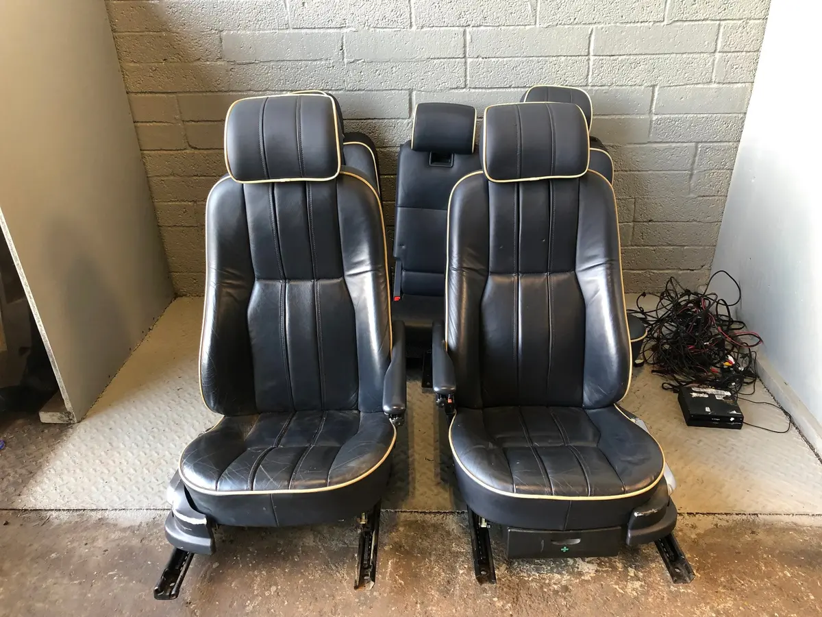 Range Rover L322 Leather Seats Blue Heated Media Screens 2002 To 2006 R31075 1