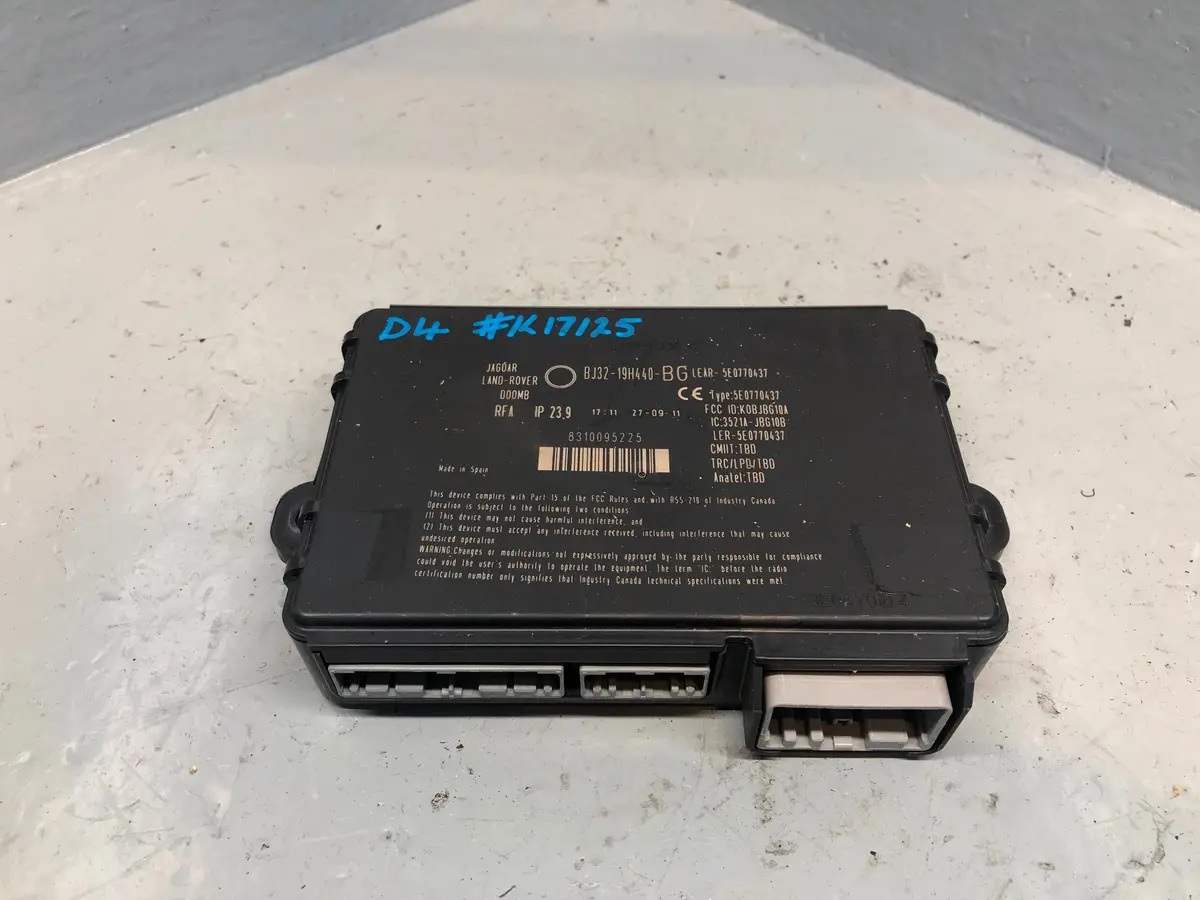 Discovery 4 Body Control Module Keyless Bj32-19H440-Bg Land Rover 2009 To 2016 1