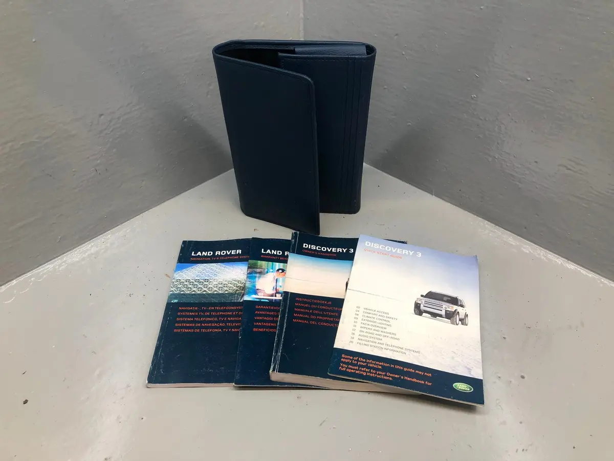 Discovery 3 Handbook User Manual In Wallet Land Rover 2004 To 2009 K05115 1