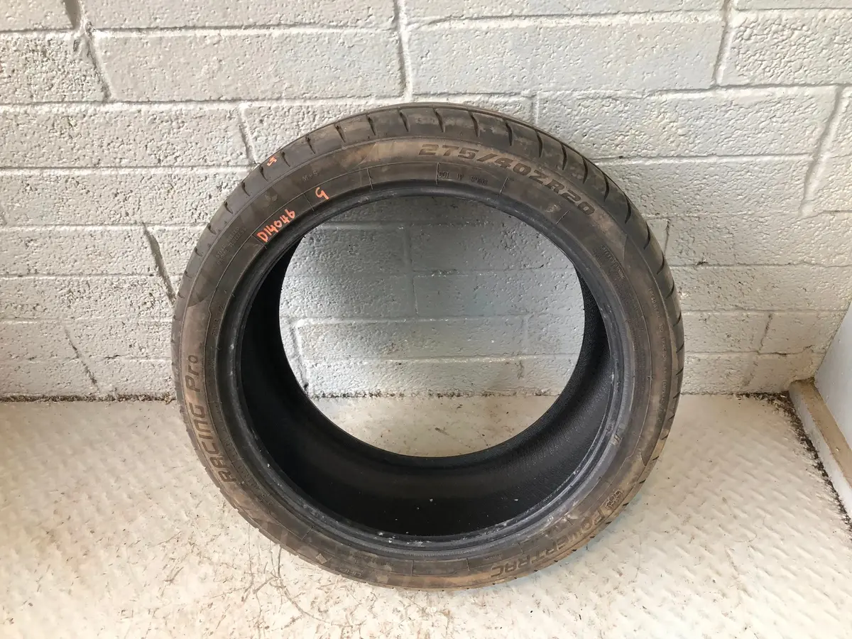 Powertrac Racing Pro Part Worn Tyre 275/40Zr20 5Mm Tread 275 40 20 D14046g 1