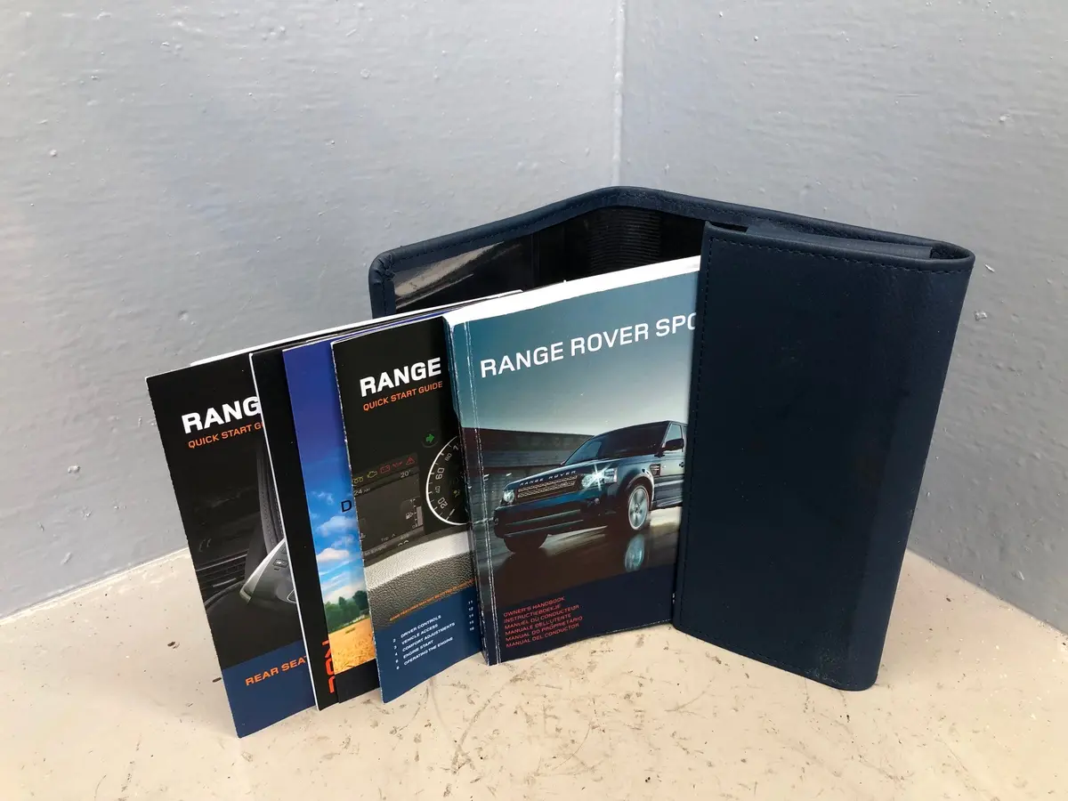 Range Rover Sport Handbook Manual In Wallet Facelift 2009 To 2013 L09026 1