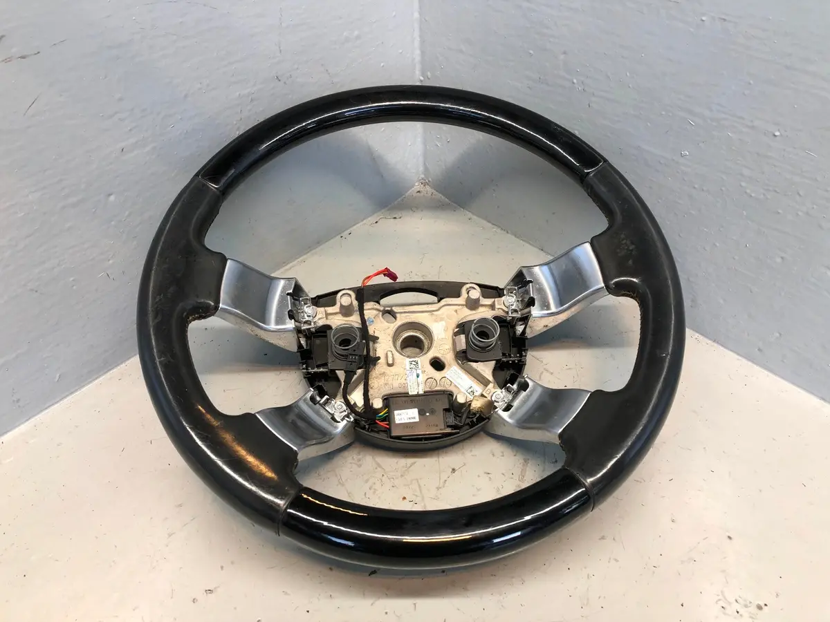 Range Rover L322 Leather Steering Wheel Piano Black Genuine 2002 To 2009 R27115 1