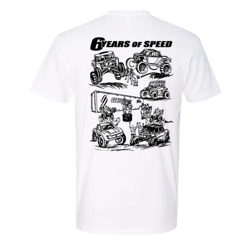 6 Years Of Speed T-Shirt - White 1