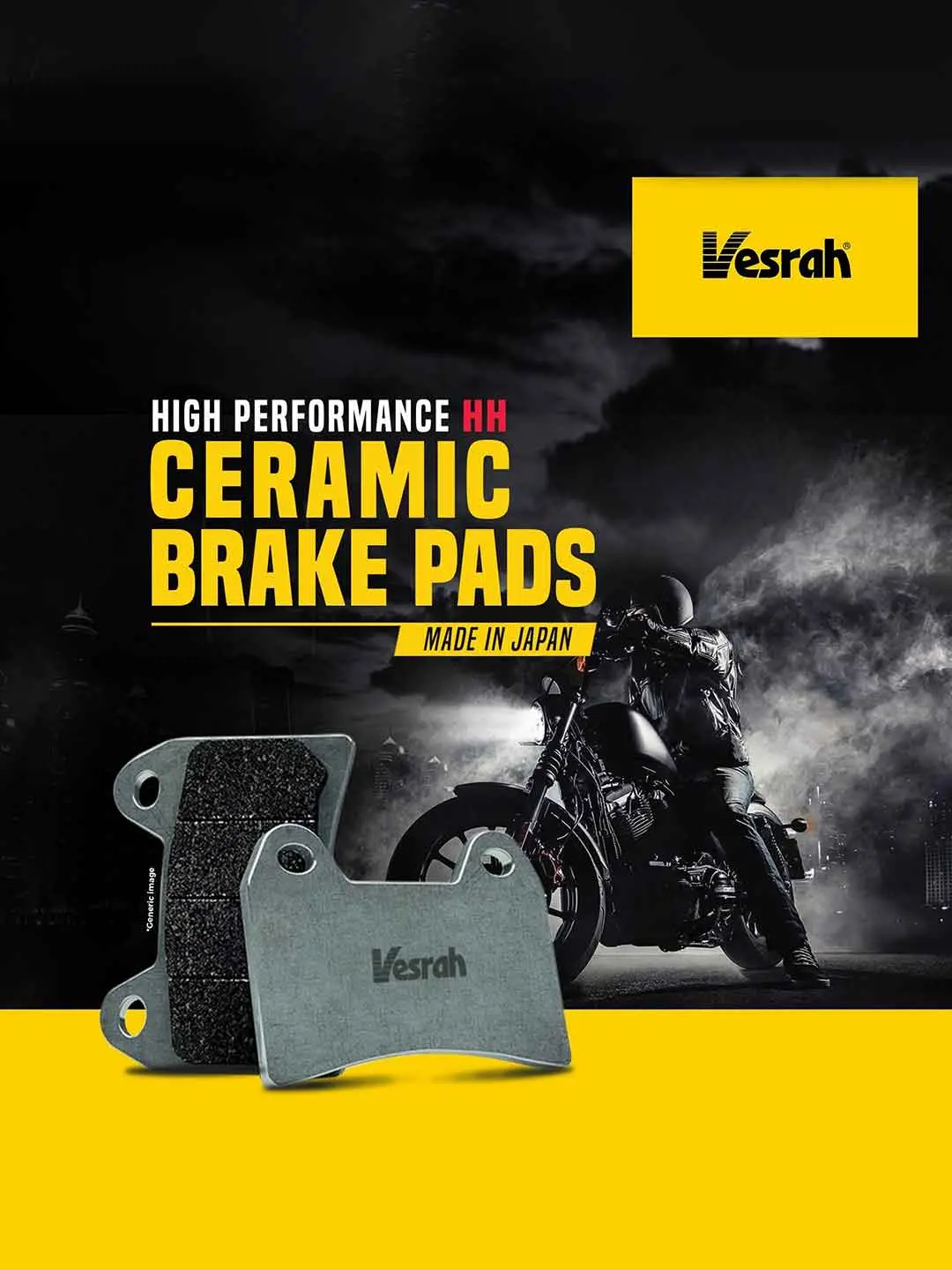 Vesrah Sd156/2 Front Brake Pads For Honda Cb 350/Triumph Street Twin/Triumph Bonneville T120 1