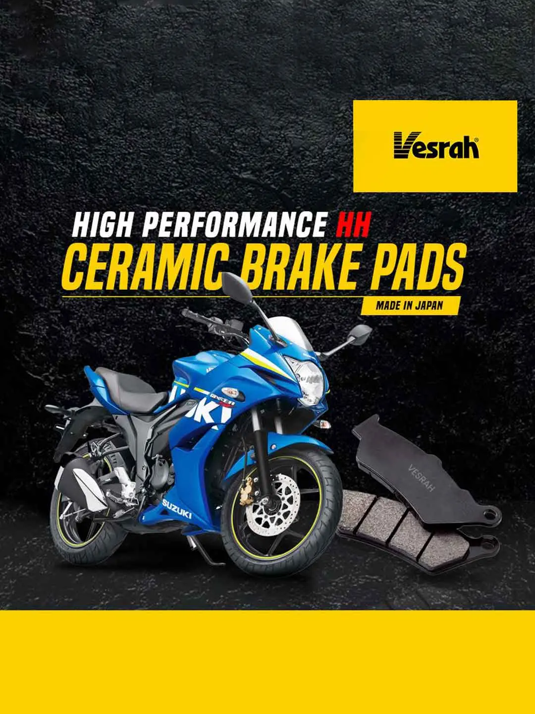 Vesrah Sd182 Rear Brake Pad Suzuki Gixxer 150 1