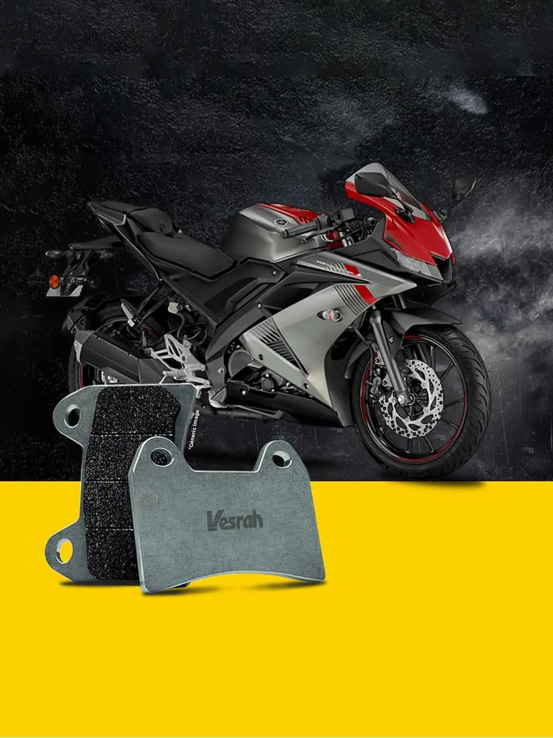Vesrah Sd432 Rear Brake Pads For Yamaha R15 V3/Fz25 1