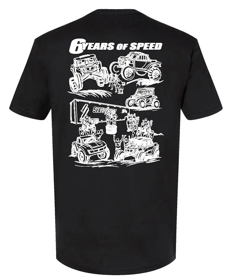 6 Years Of Speed T-Shirt - Black 1
