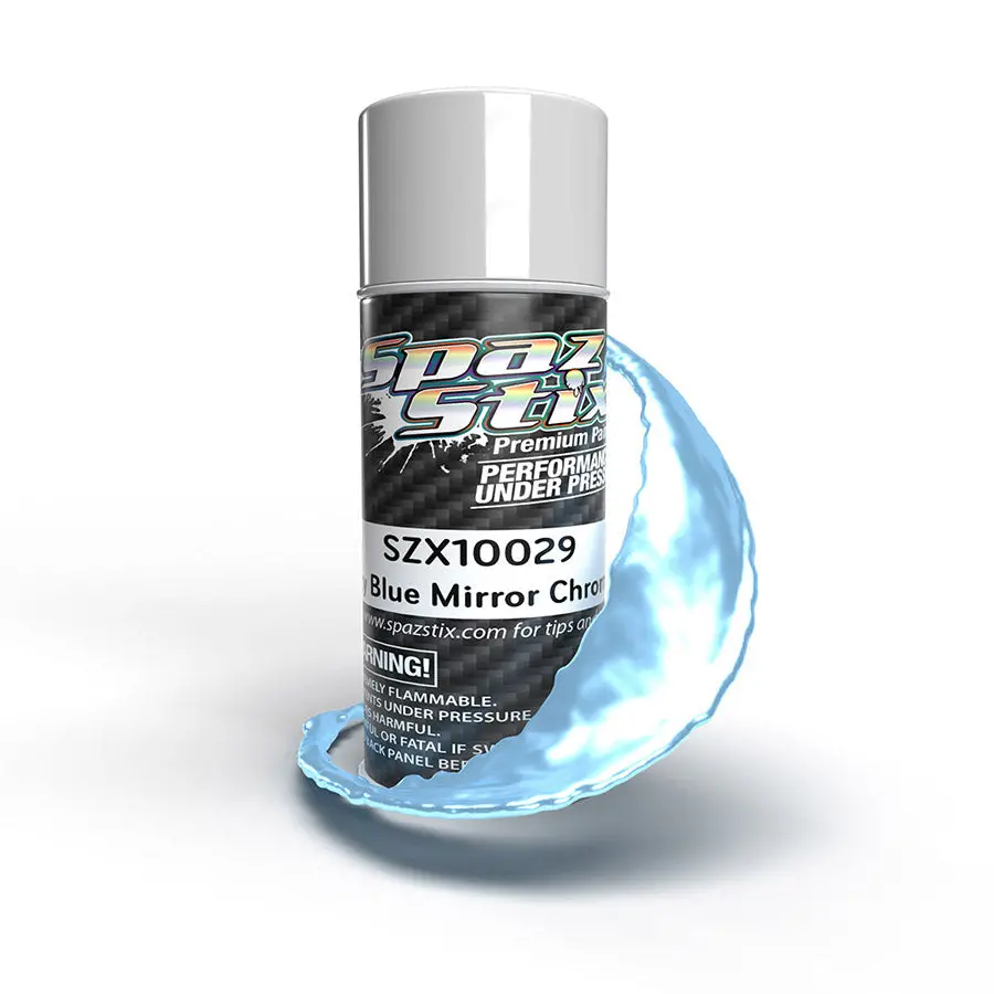 Spaz Stix Aerosol Spray Paint - Sky Blue Mirror Chrome 1