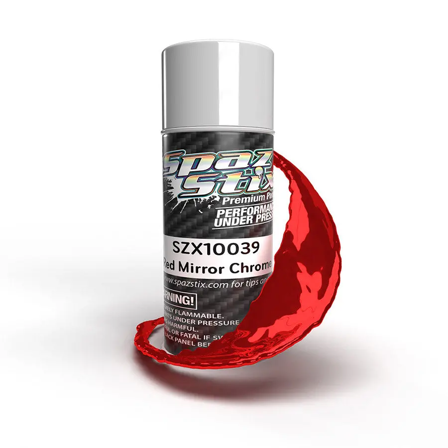 Spaz Stix Aerosol Spray Paint - Red Mirror Chrome 1