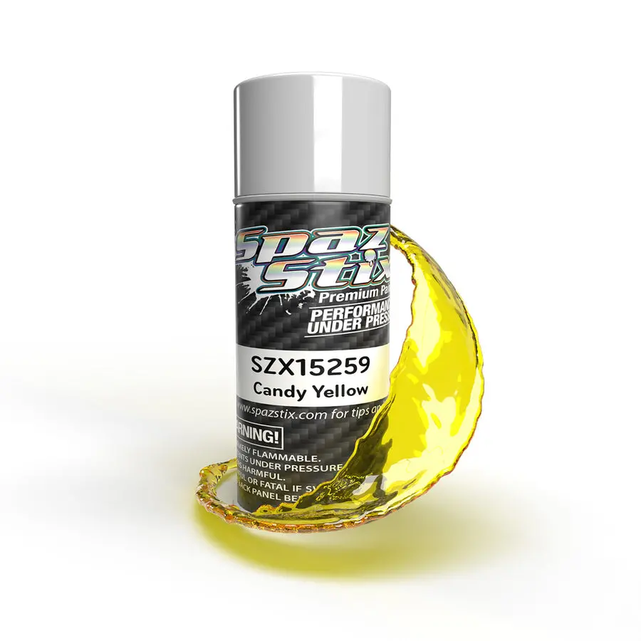 Spaz Stix Aerosol Spray Paint - Candy Yellow 1