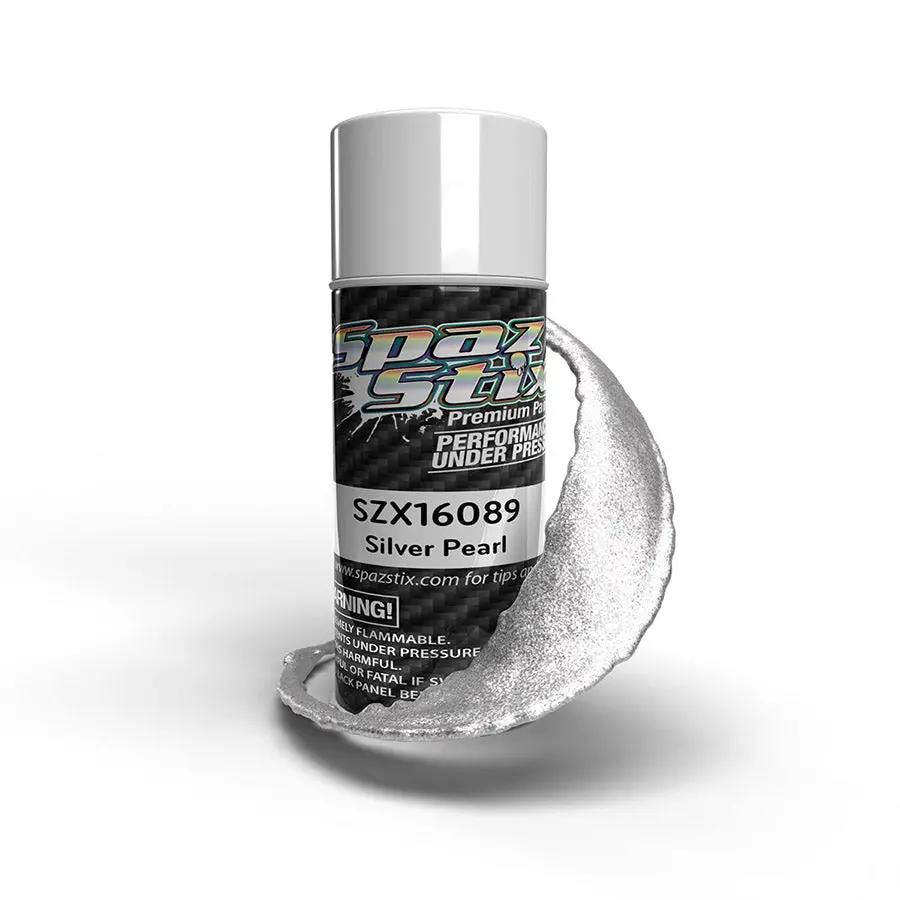 Spaz Stix Aerosol Spray Paint - Silver Pearl 1