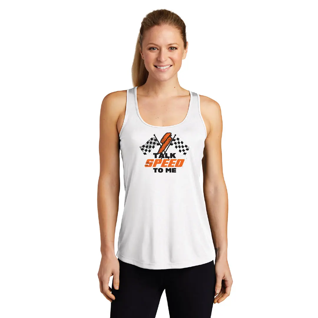 Speed Talk Speed To Me Tank- White 1